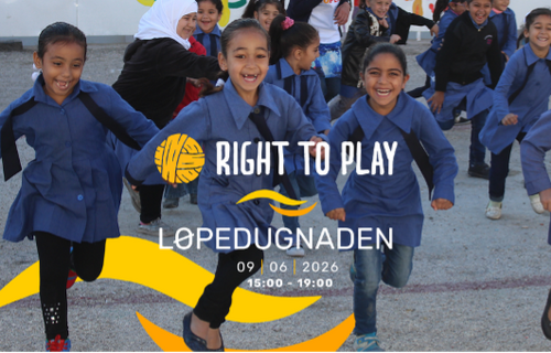 Kjente profiler deltar på Løpedugnad for Right To Play